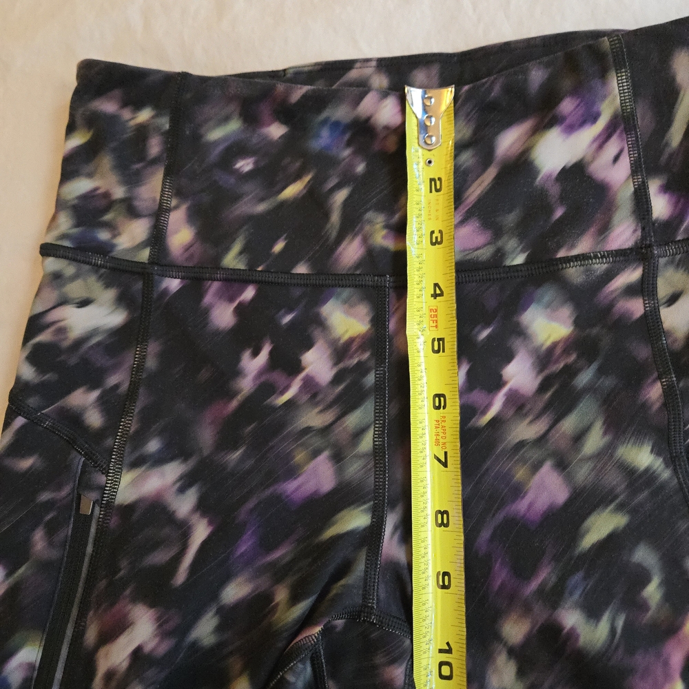 Athleta Small Tall Inseam Rainier High Rise Leggings Lyra Garden Black Purple - Picture 9 of 16